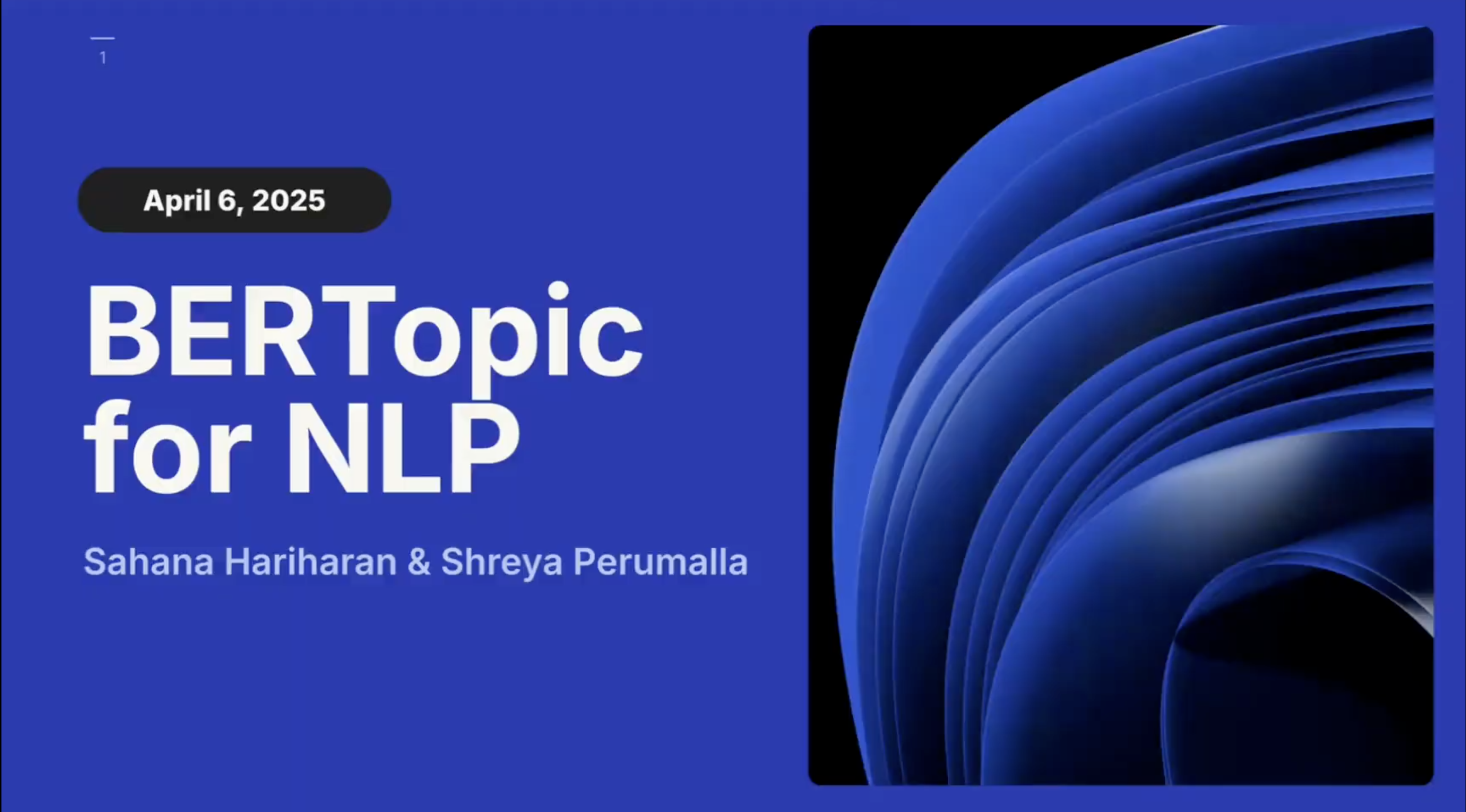 BERTopic for NLP Placeholder